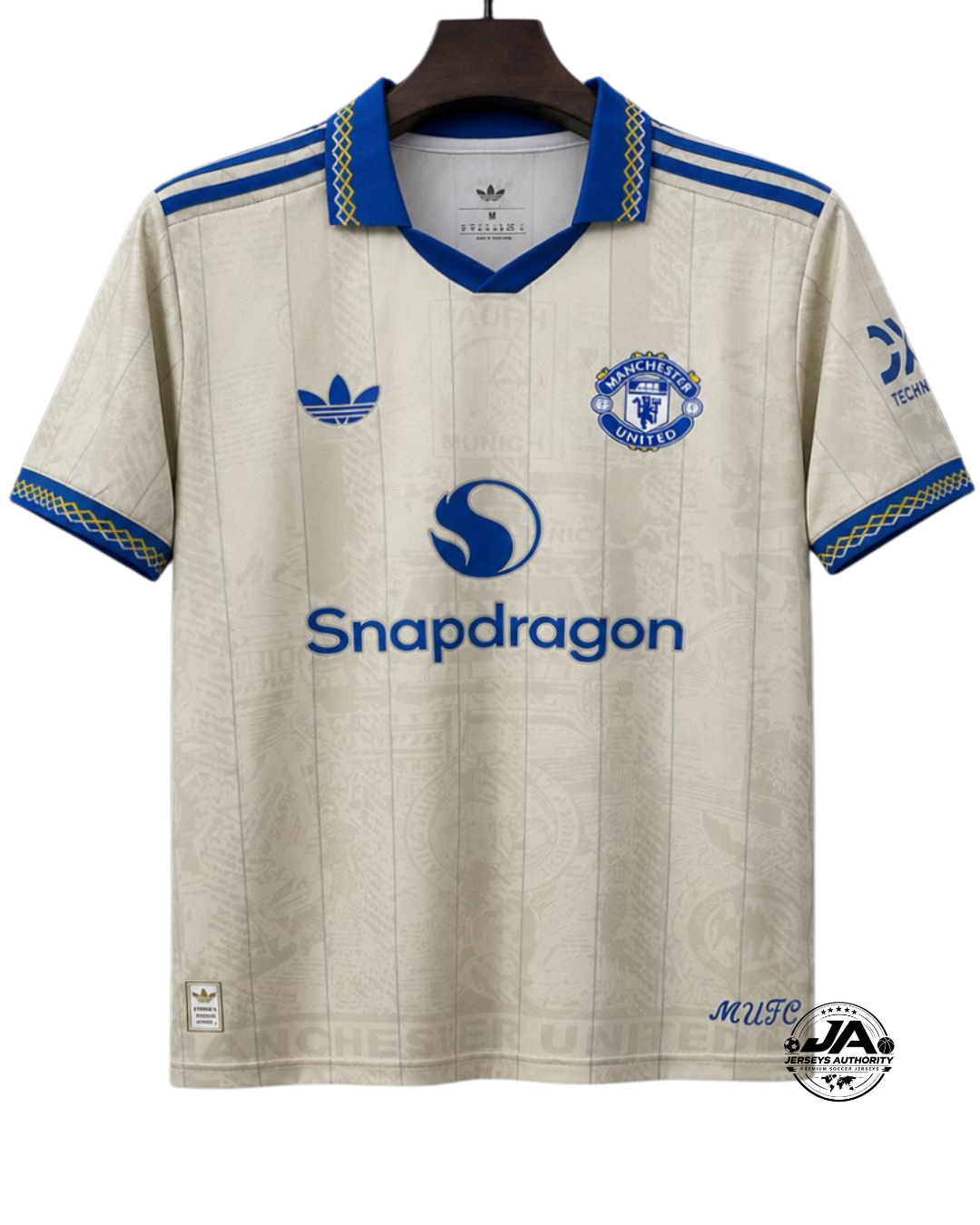 Manchester United 2026/27 Third Concept Cream Blue Jersey - Fan Version