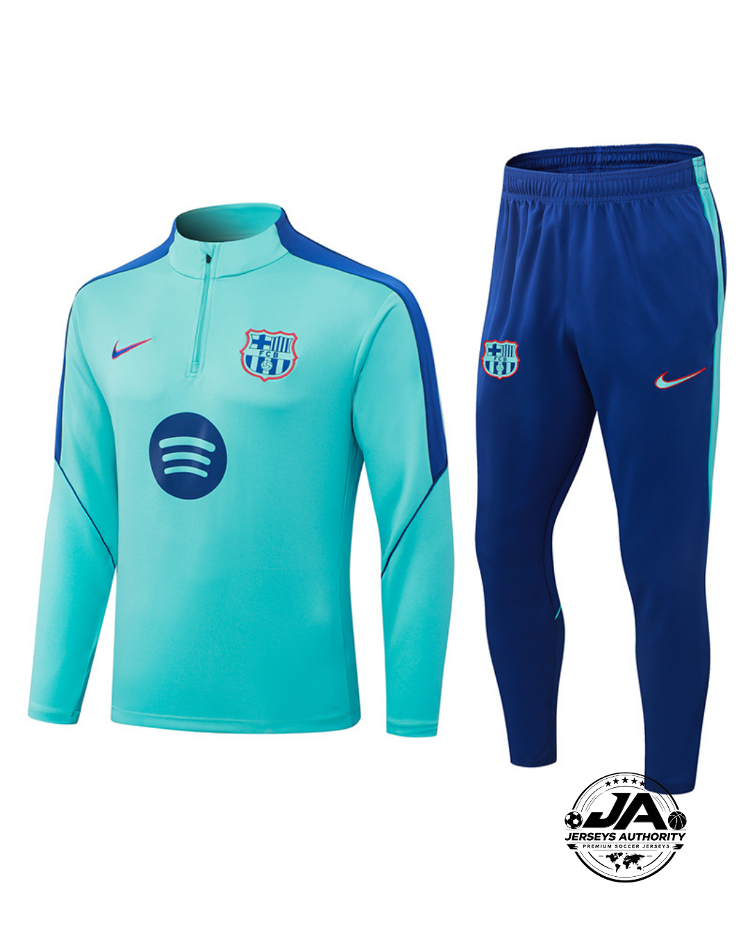 2026/27 FC Barcelona Light Blue Training Set – Long Sleeve