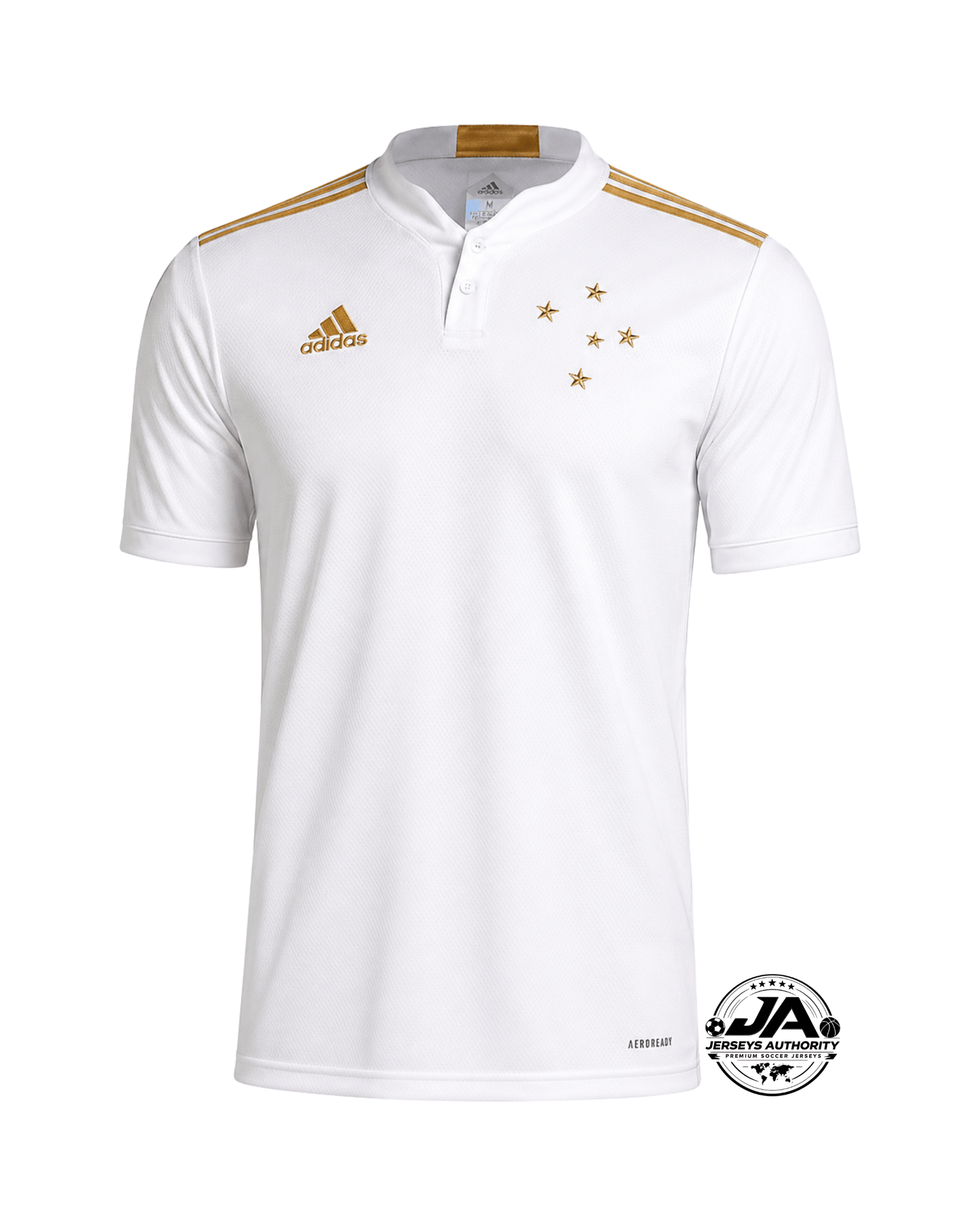 Camisa 2 Cruzeiro 21/22 Adidas - Branco+dourado