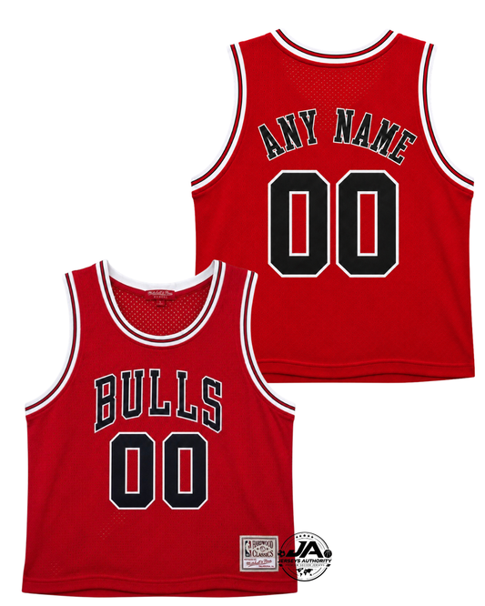 Chicago Bulls Red Women's cropped Retro Jersey