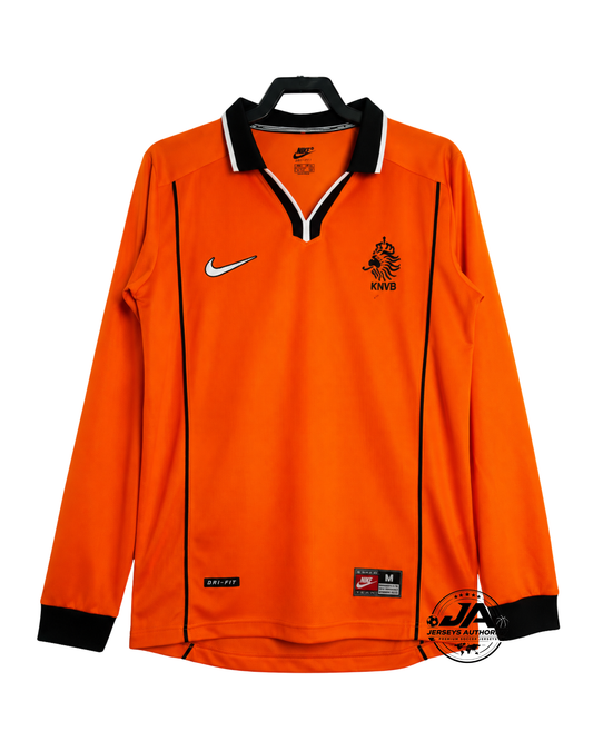 Netherlands 1998 I Home Jersey - Long Sleeve Retro Version