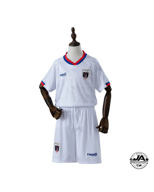 Conjunto de visitante para niños de Cabo Verde Copa del Mundo 2016