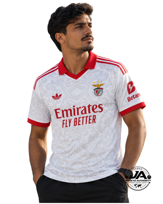 26/27 SL Benfica Away White Jersey - Fan Version