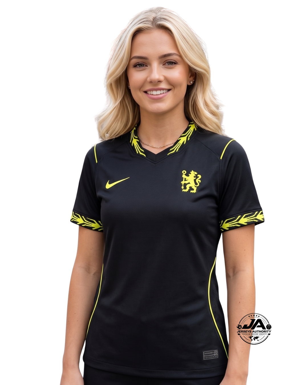 Camiseta de visitante negra Chelsea de mujer 26/27