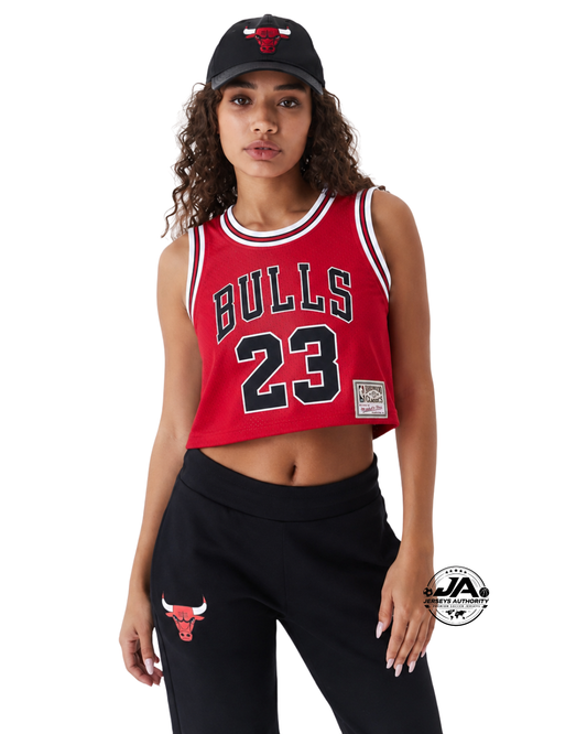 Michael Jordan Chicago Bulls 1996 Women's Cropped Retro Jersey
