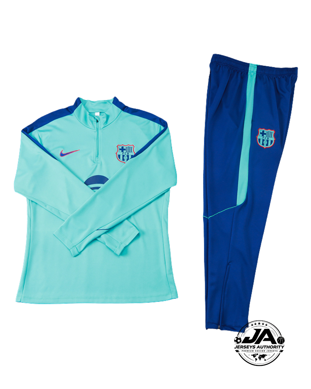 2026/27 FC Barcelona Light Blue Training Set – Long Sleeve