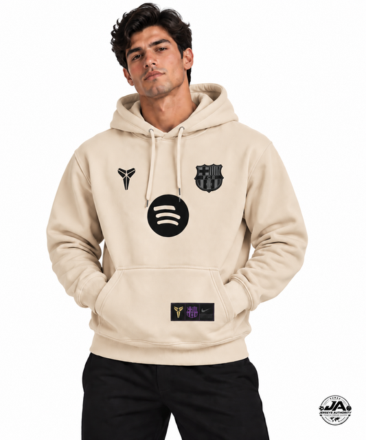 25/26 Barcelona Fleece-lined Kobe Hoodie - Cream