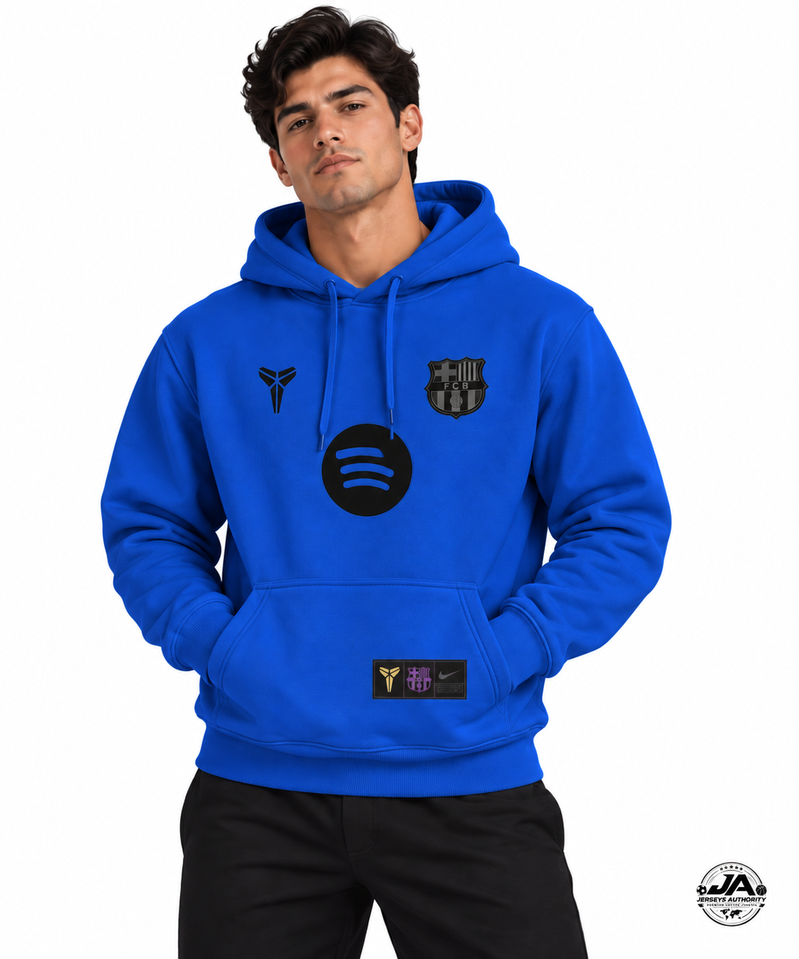 25/26 Barcelona Fleece-lined Kobe Hoodie - Royal Blue