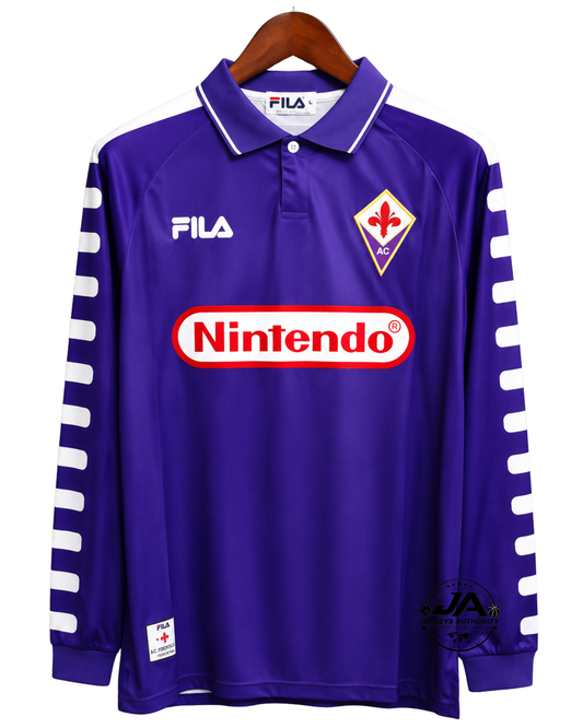Fiorentina 98/99 I Home Jersey - Long Sleeve Retro Version