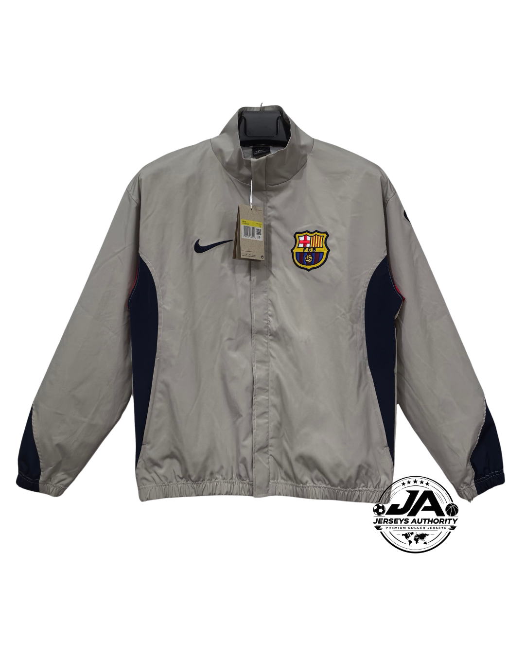 26/27 Barcelona Brown Full Zipper Windbreaker - front