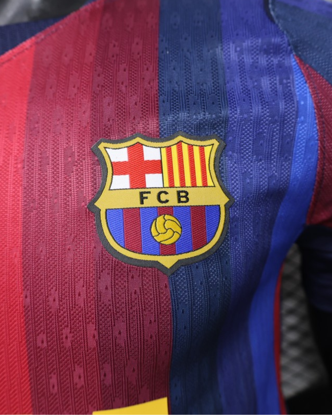 Barcelona 26/27 Home Player Jersey fabric detail