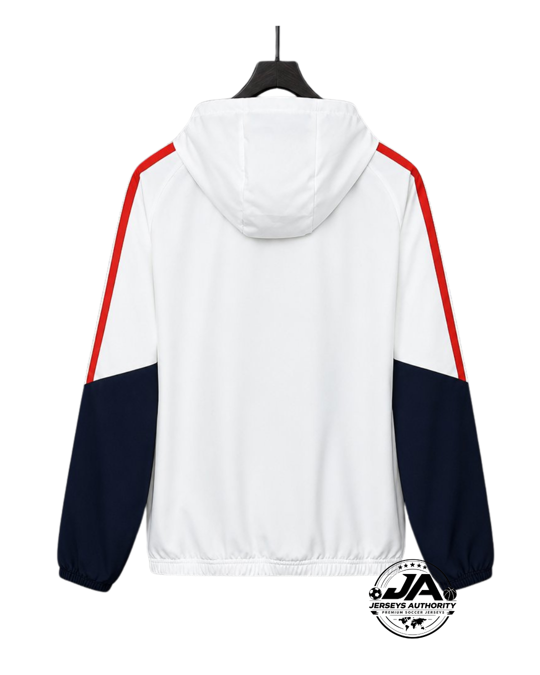 26/27 Bayern Munich white Full Zipper Hooded Windbreaker