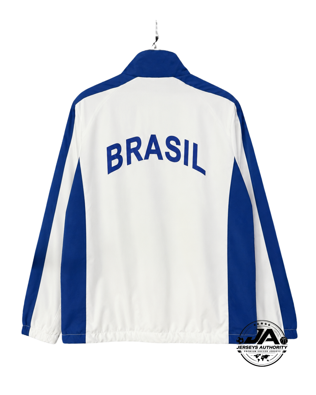 26/27 Brazil White Full Zipper Windbreaker - back