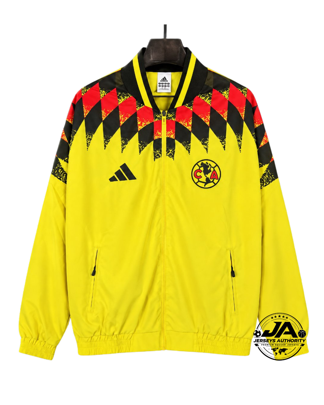 26/27 Club America Yellow Full Zipper Windbreaker