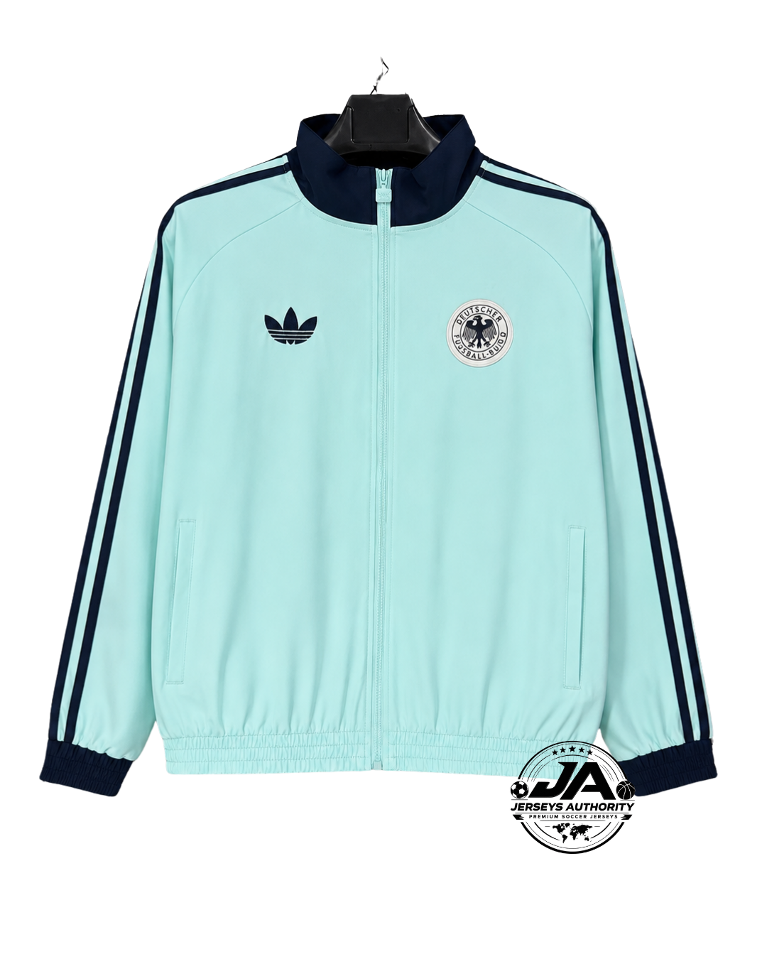 26/27 Germany Green Full Zipper Windbreaker - detail