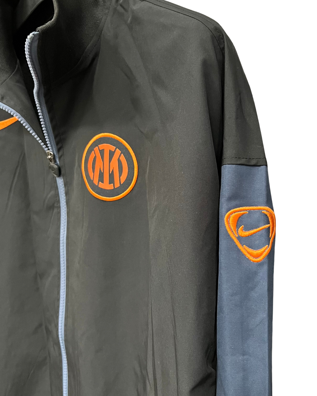 26/27 Inter Milan Black Full Zipper Windbreaker - detail