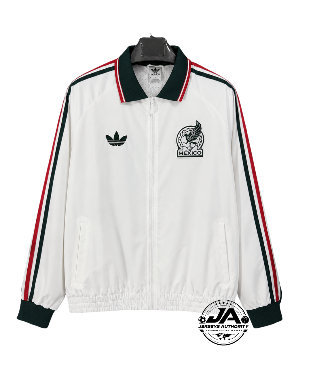 26/27 Mexico White Full Zipper Windbreaker - front