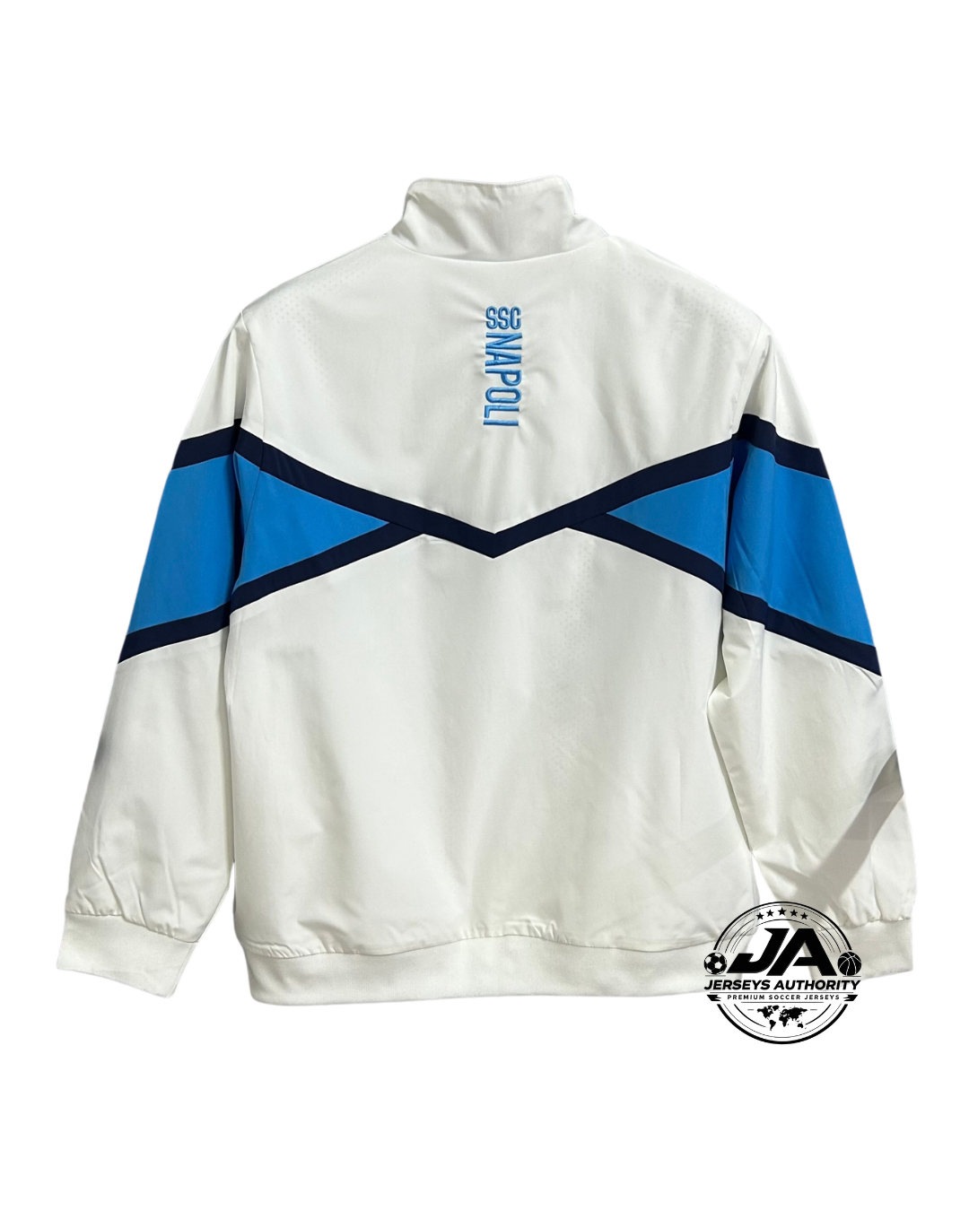 26/27 Napoli White Full Zipper Windbreaker - back