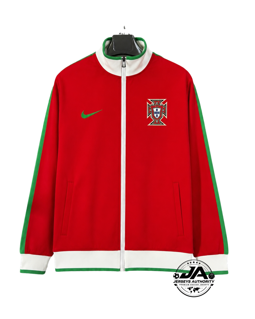 26/27 Portugal Red Full Zipper Windbreaker - front