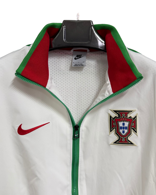 Portugal White Full Zipper Windbreaker detail