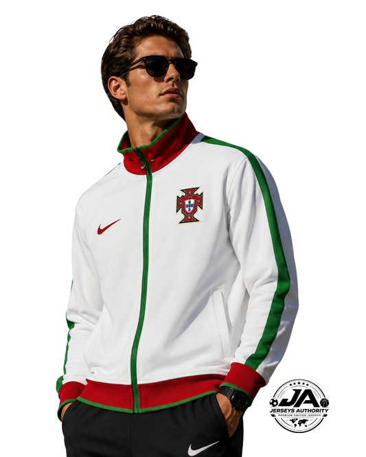 Portugal White Full Zipper Windbreaker model