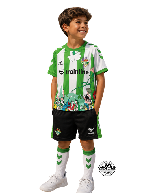 Kids Kit Real Betis 2025/26 Pre-Match Jersey