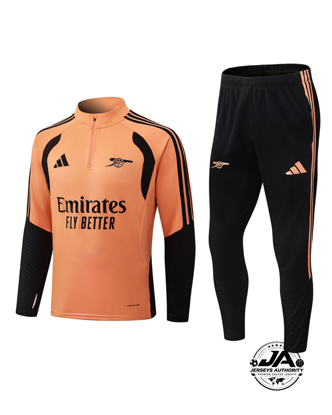 2026/27 Arsenal Orange & Black Training Set – Long Sleeve