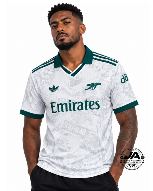 27/28 Arsenal Away Grey Jersey - Fan Version