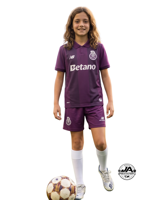 26/27 KIDS Porto Away Purple Jersey