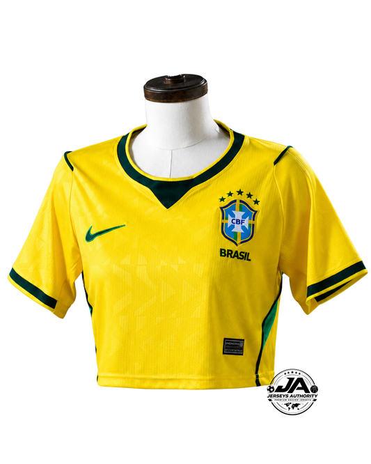 Cropped Brazil Women home 2025 - Fan Version Brasil