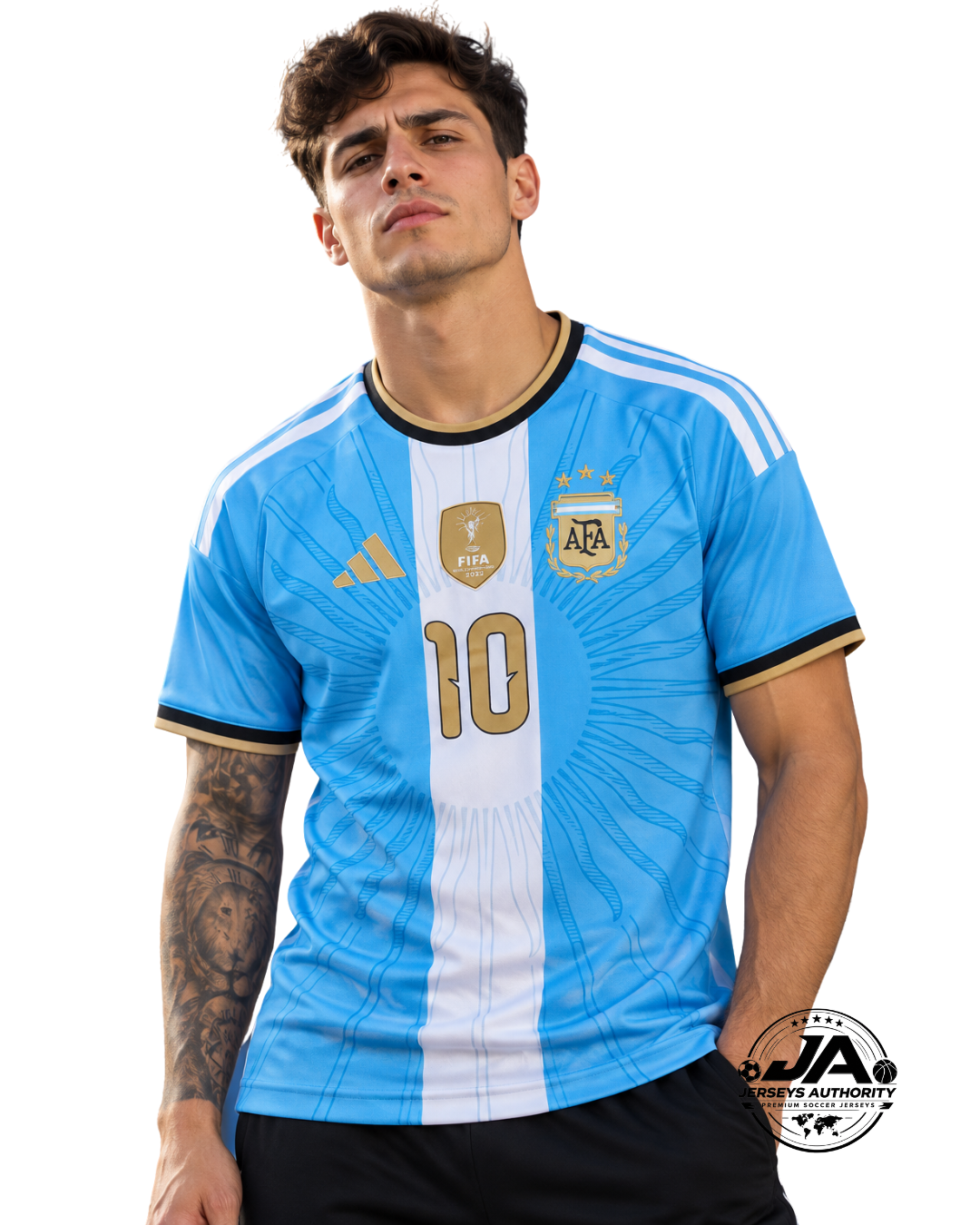 Camiseta de jugador auténtica de Argentina para el hogar Messi 10 Mundial 2026