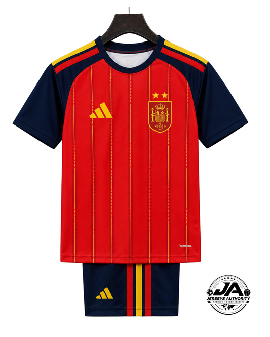 2 Star 2026 Kids Spain Home Jersey