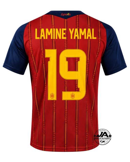 Spain Lamine Yamal Authentic World Cup Home Jersey 2026 - Player Version - Slim Fit