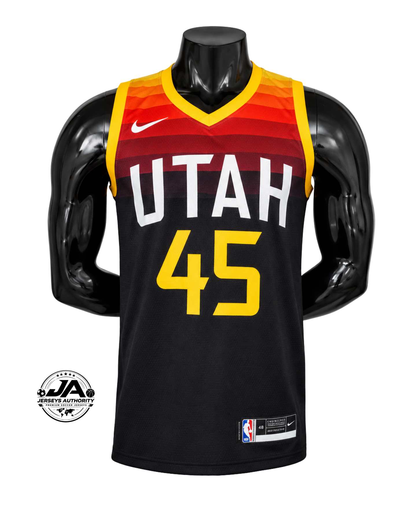Utah Jazz Jersey - Black/Yellow - Nike