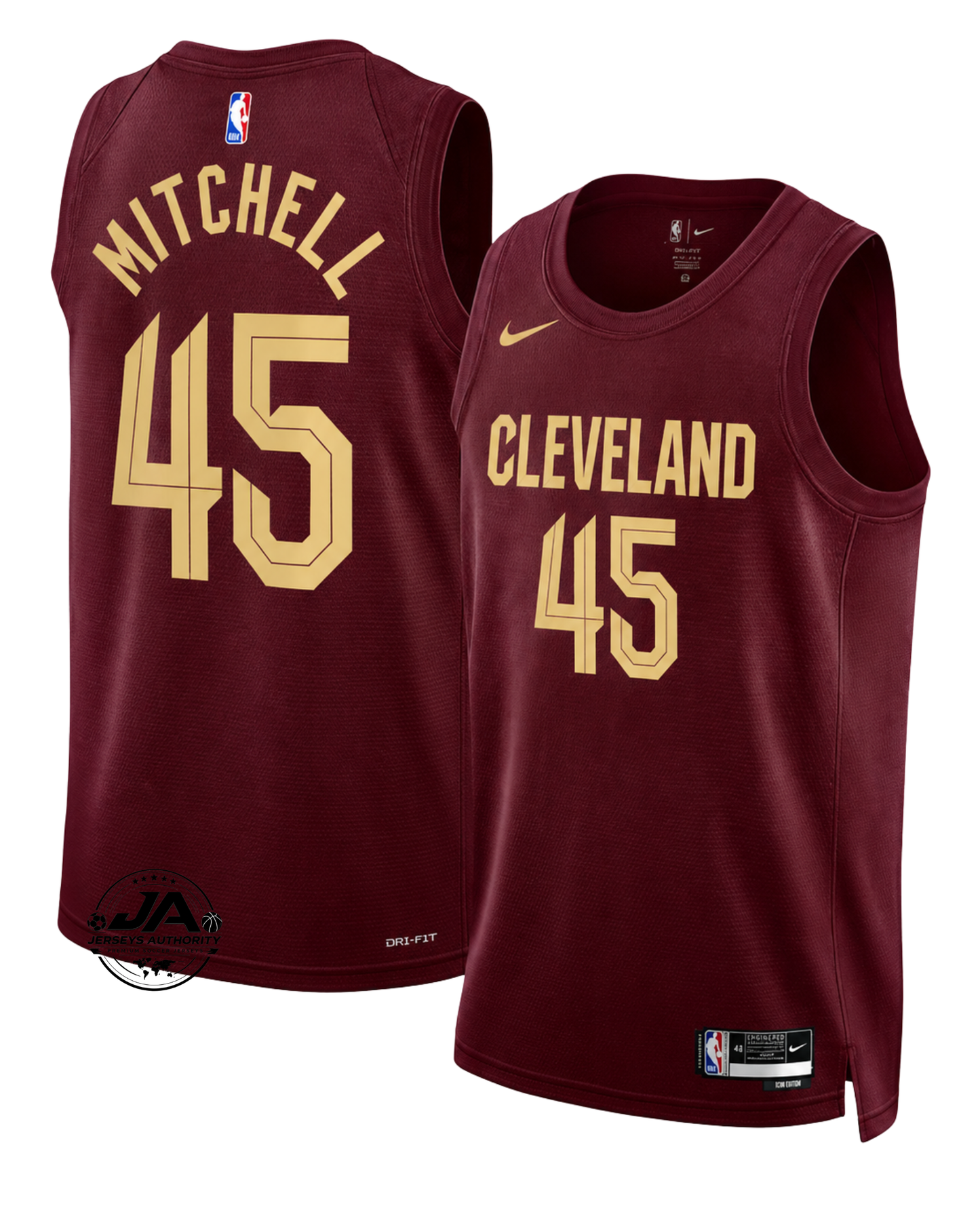 Donovan Mitchell Cleveland Cavaliers Jersey - Burgundy