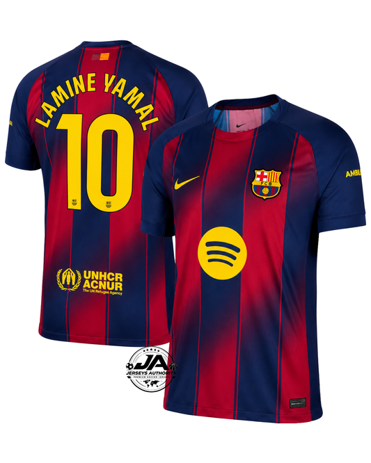 Lamine Yamal Barcelona 2025/26 Home Authentic Player [Slim Fit] Player [Slim Fit] Player [Slim Fit] Player Jersey - Slim Fit