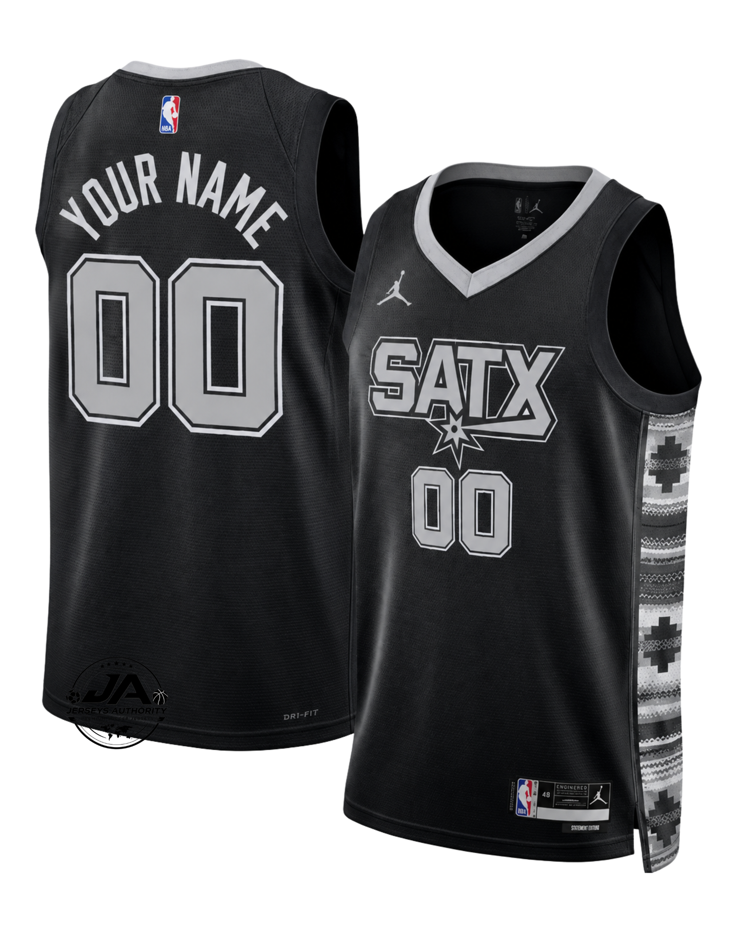 San Antonio Spurs Statement Edition Jersey - Black