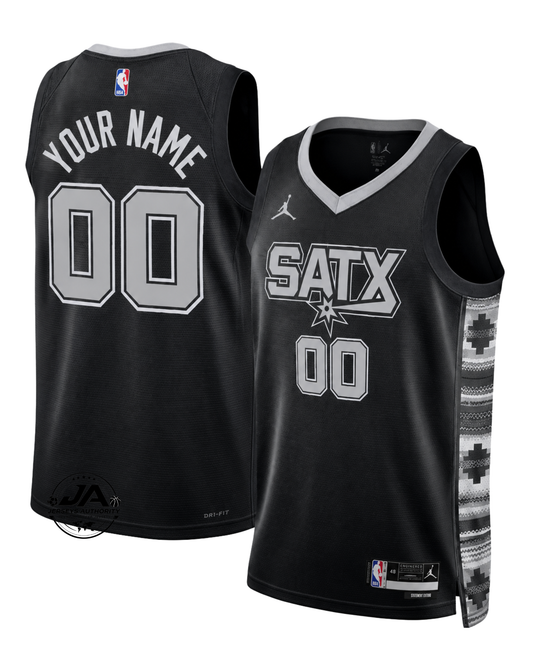 San Antonio Spurs Statement Edition Jersey - Black
