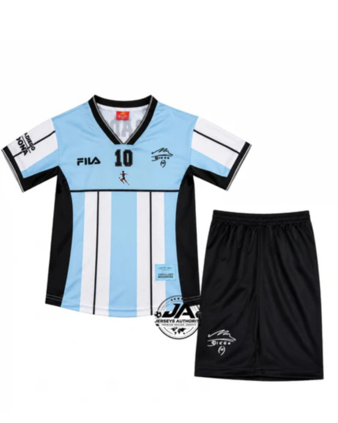 Camiseta Retro Argentina Maradona para Niños 2001