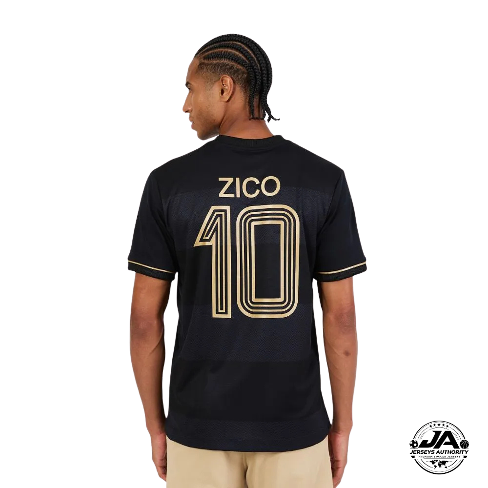 Camisa Flamengo Retrô Zico 1981 Preto e Dourado - Torcedor