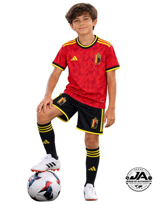 2026 Kids Belgium World Cup Home Kit
