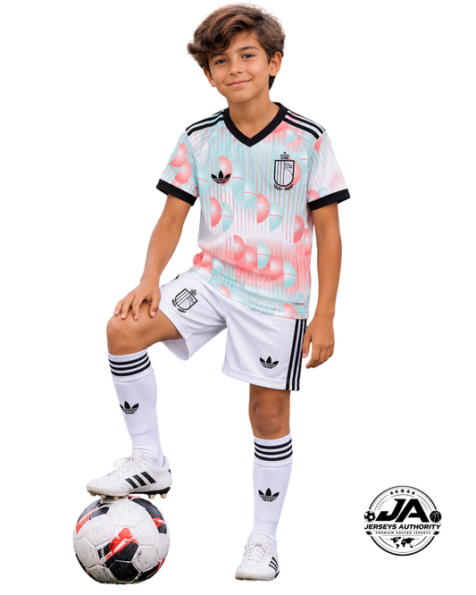 2026 Kids Belgium World Cup Away Kit