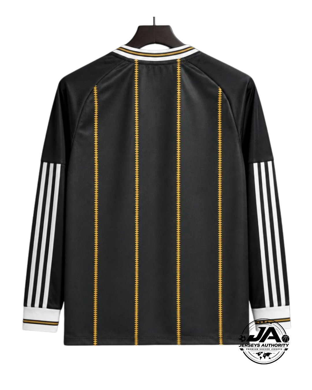 2026 Germany Away Black/Gold Long Sleeve Jersey - Fan Version