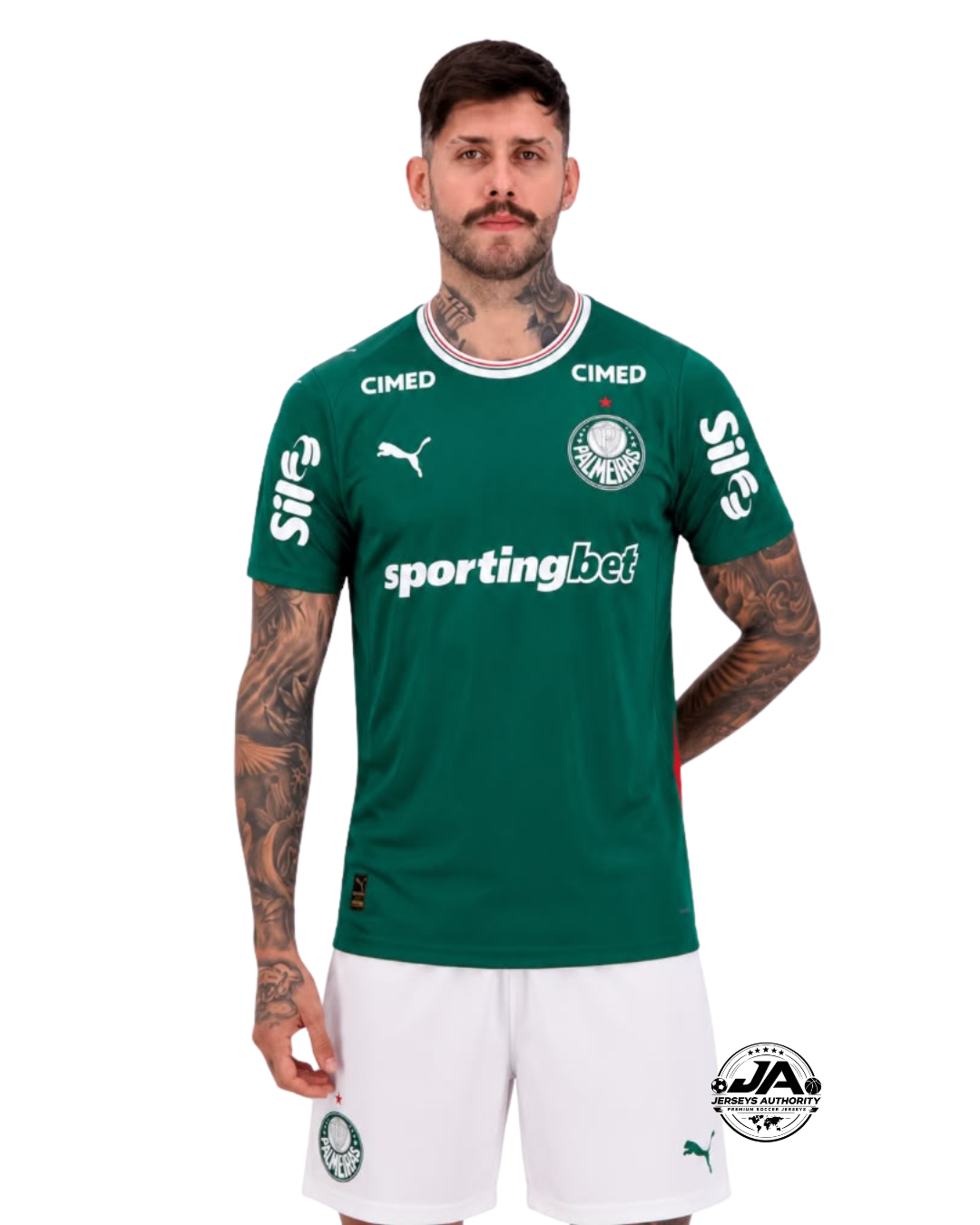 Camiseta de local del Palmeiras para jugador 2026/27 con todos los patrocinadores - [Corte Entallado]