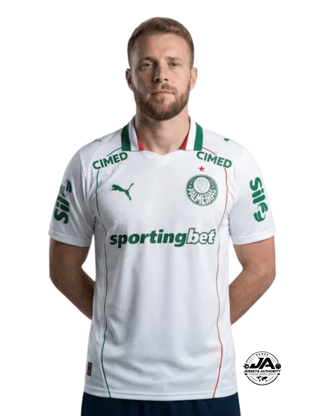 Camiseta de jugador de visitante del Palmeiras 2026 con todos los patrocinadores - [Corte Entallado]