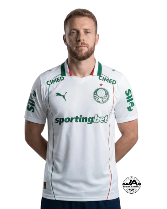 2026 Palmeiras Away Player Jersey Full Sponsors - [Slim Fit]