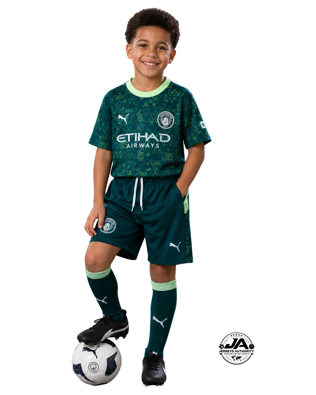 Manchester City 25/26 Fourth Away Kids Kit Jersey