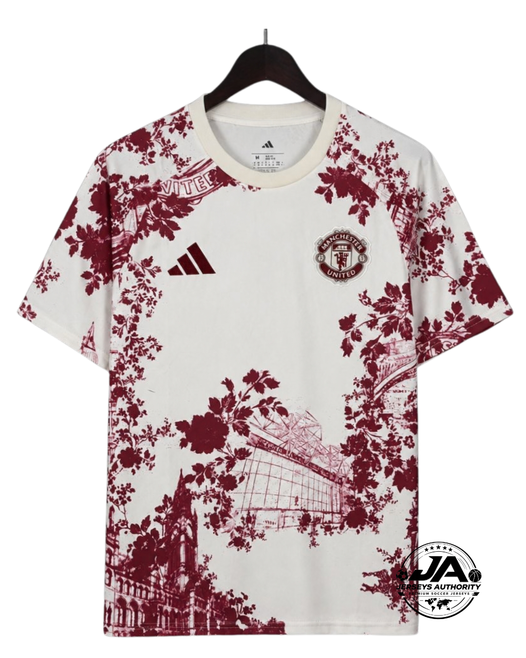 26/27 Manchester United Training Floral White Jersey - Fan Version