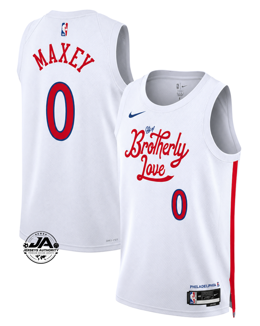 Tyrese Maxey Philadelphia 76ers City Edition Jersey - White