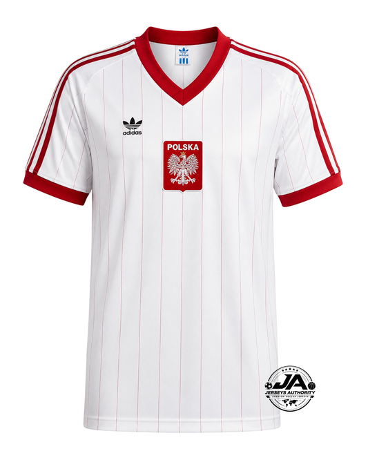 Poland 1982 Home Jersey - Retro Version